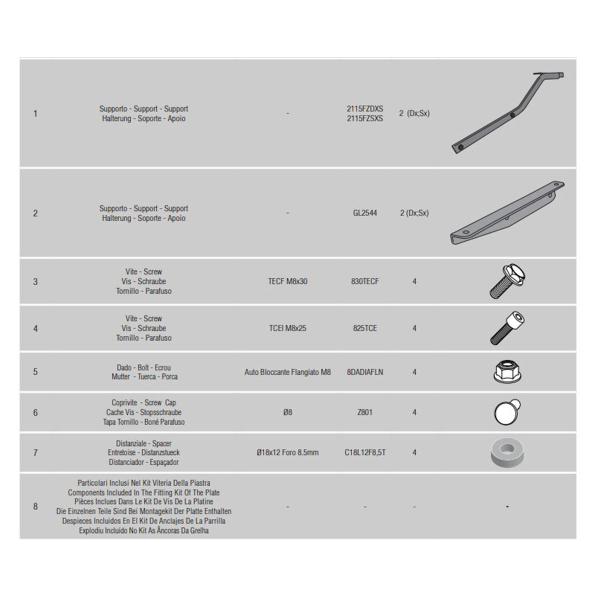 Rear rack Givi top cases Monokey Monolock Yamaha MT09 2013-2016