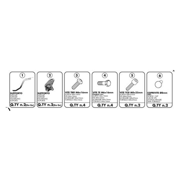 Attacco posteriore bauletto Givi Monokey Monolock BMW R1200R 2006-2010