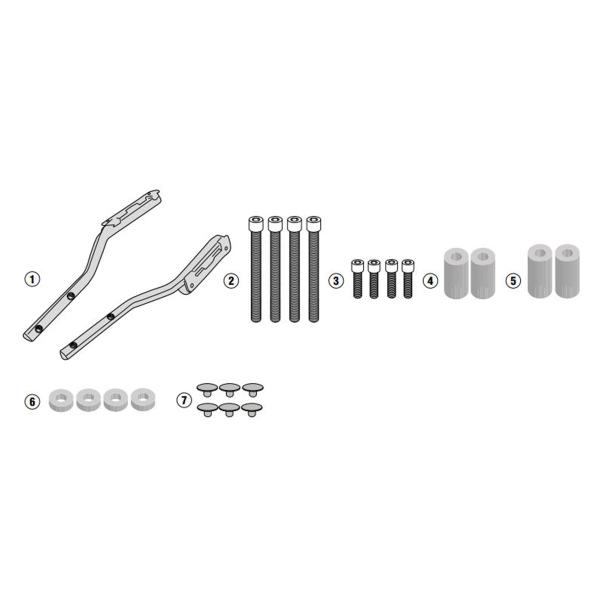 Attacco posteriore bauletto Givi Monolock KTM Duke 125 2017-2023