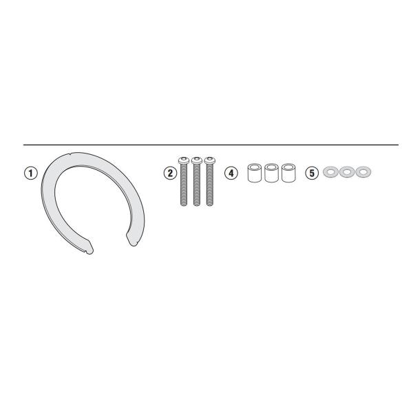 Fitting flange Givi Tanklock tank bag Benelli BN302S 2019-2021