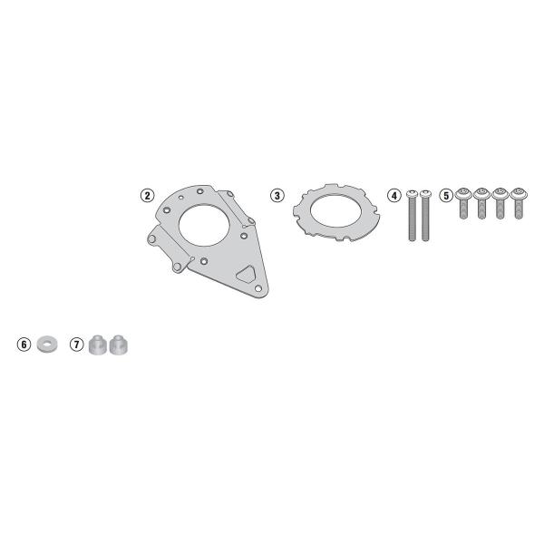 Attacco flangia borsa serbatoio Givi Tanklock Yamaha XSR700 2016-2021