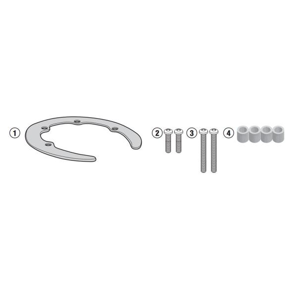 Attacco flangia borsa serbatoio Givi Tanklock BMW G310R 2017-2022