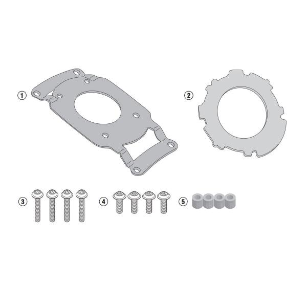 Attacco flangia borsa serbatoio Givi Tanklock FanticMotor Caballero Scrambler 125 2018-2022