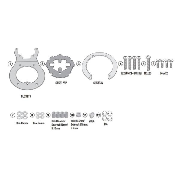 Attacco flangia borsa serbatoio Givi Tanklock Harley Davidson Sportster S 1250 2021-2022