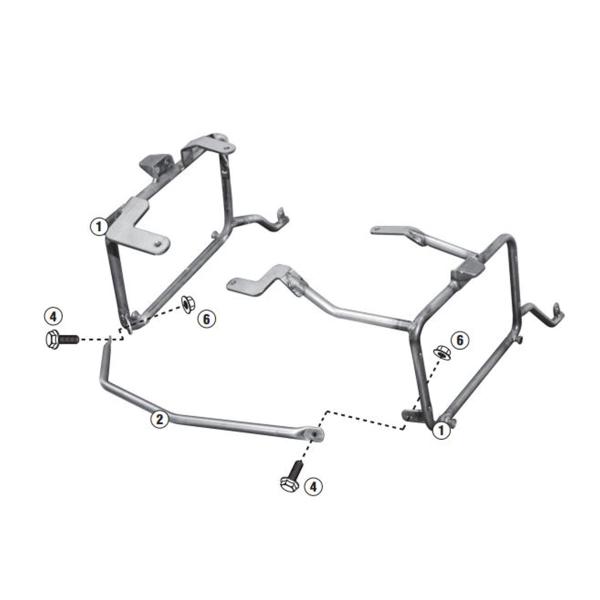 Pannier holder side-cases Givi Monokey Suzuki DL650 Vstrom 2011-2016