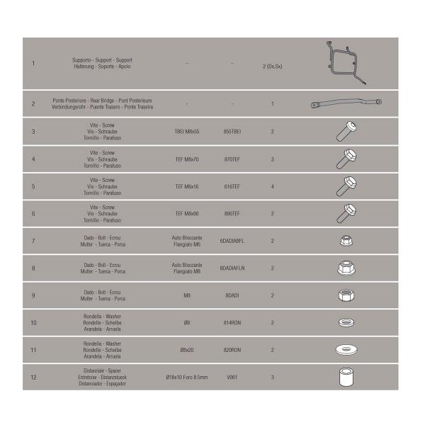 GIVI Monokey Cam-Side Trekker Outback Pannier Holder for Triumph Tiger 800 / 800 XC 11>12