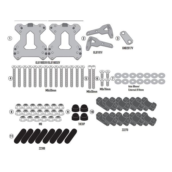 Pannier holder side-cases Givi Monokey Cfmoto 700MT ADV 2025