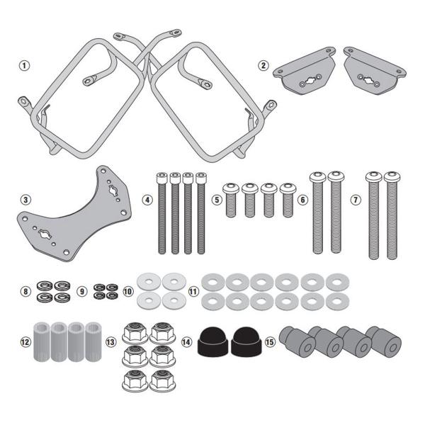 Pannier holder side-cases Givi Monokey Cam-Side Honda CRF1100L Africa Twin 2020-2022