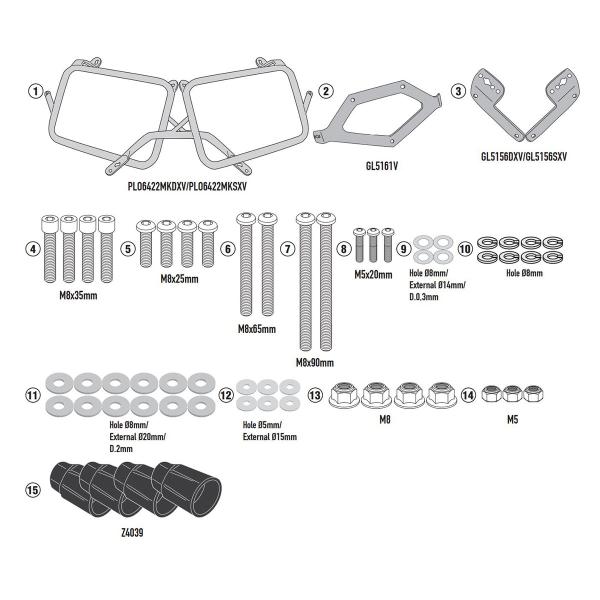 Pannier holder side-cases Givi Monokey Cam-Side Triumph Tiger 1200GT 2022