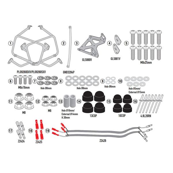 Pannier holder side-cases Givi Monokey Cam-Side Voge Valico 900DSX 2024