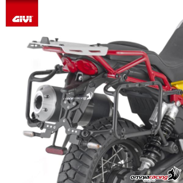 Portavaligie laterale staffe Givi Monokey Moto Guzzi V85TT 2019-2022