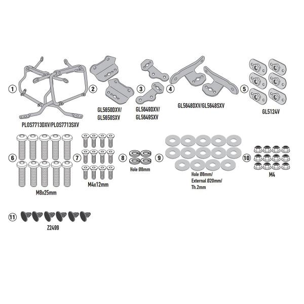 Pannier holder side-cases Givi Monokey Cam-Side KTM 1290 Super Adventure 2021-2024