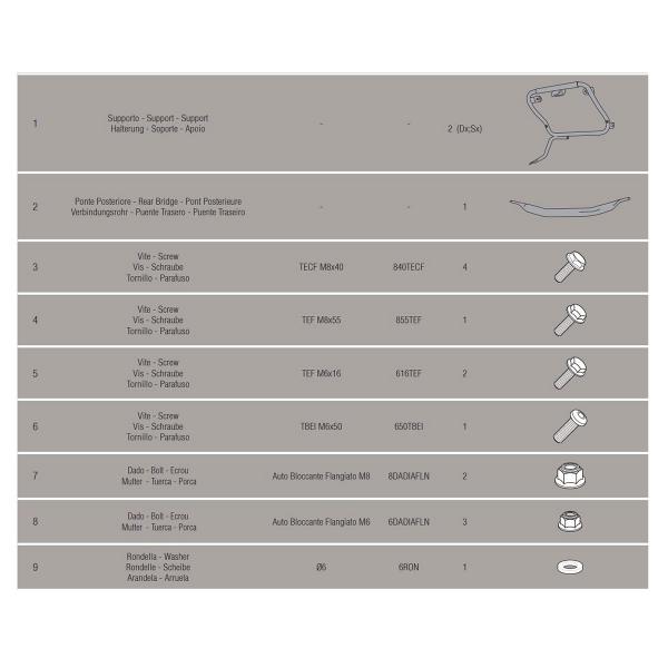 Pannier holder side-cases Givi Monokey Side Honda CB500X 2013-2018