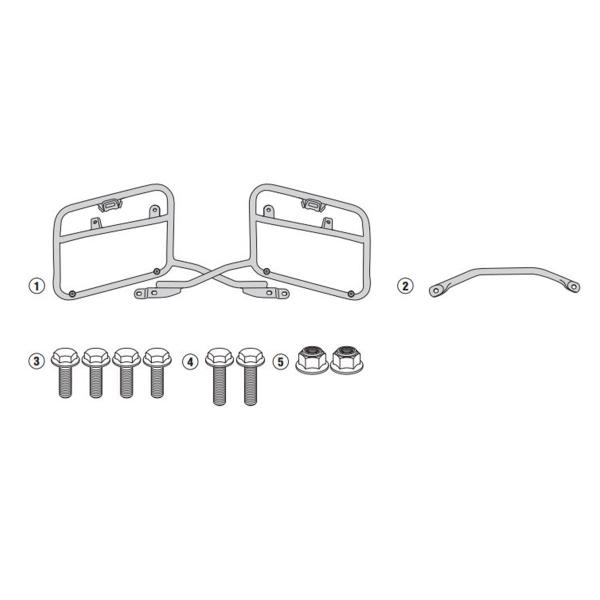 Pannier holder side-cases Givi Monokey Side Honda NC750S 2016-2020