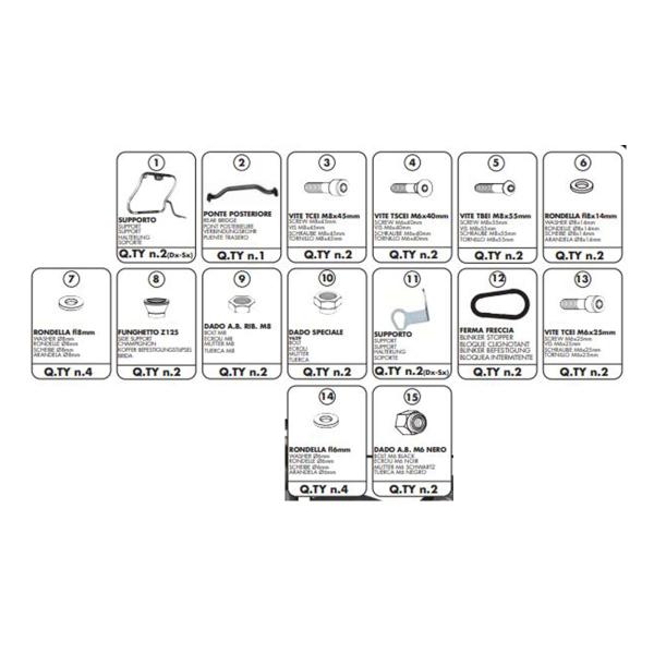 Pannier holder side-cases Givi Monokey Side Yamaha FZ6/600 Fazer 2004-2006