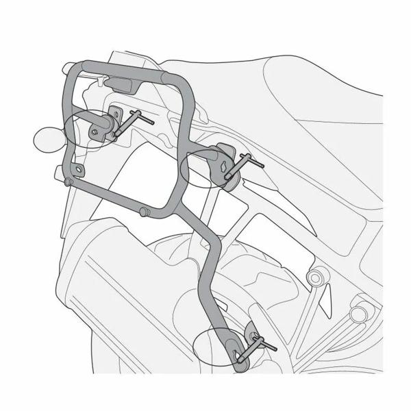 Pannier holder rapid side-cases Givi Monokey Side Suzuki DL1000 Vstrom 2017-2019