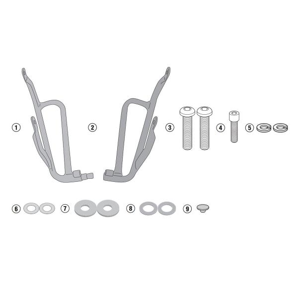 Attacco posteriore bauletto Givi Monolock Honda Super Cub C125 2018-2021