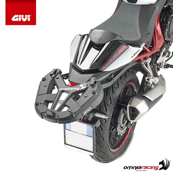 Rear rack Givi top cases Monokey Monolock Honda CB750 Hornet 2023