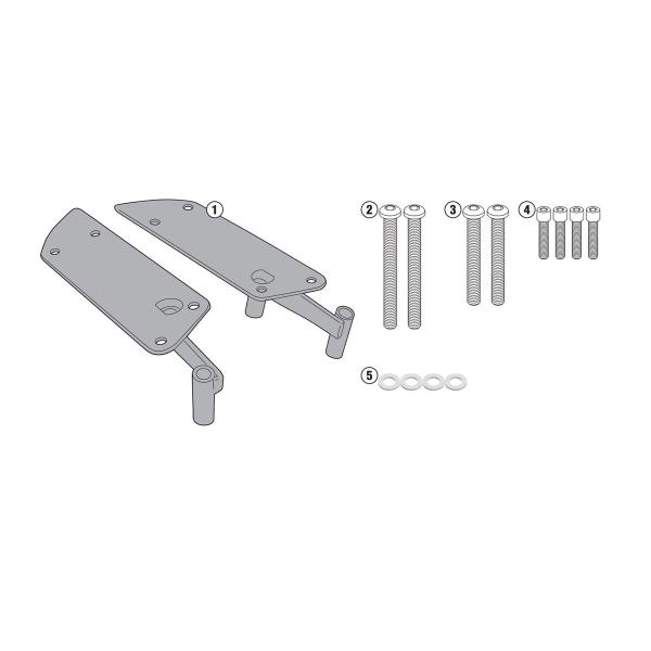 Attacco posteriore bauletto Givi Monolock Yamaha Tricity 125 2014-2022