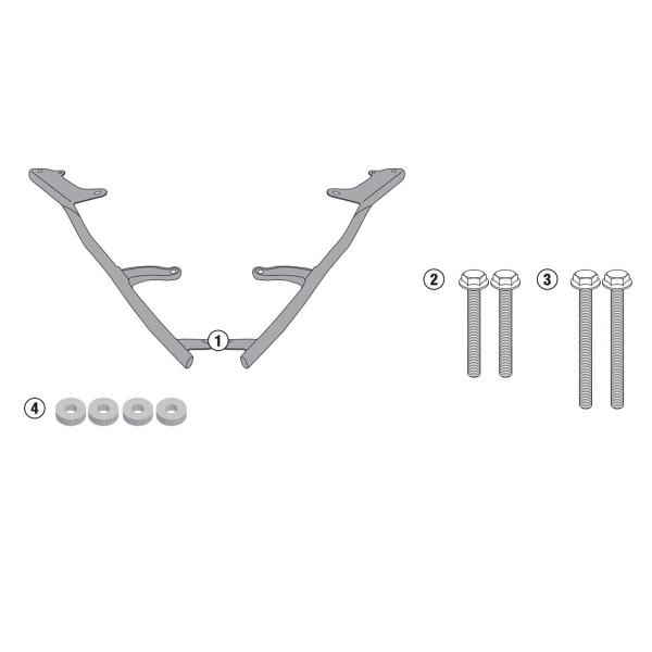 Specific Rear rack for Givi MONOLOCK top case for Yamaha Majesty S 125 14 > 16