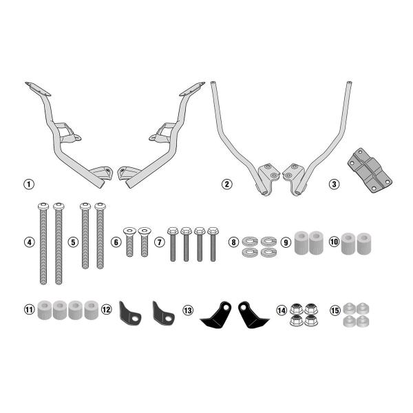 Attacco posteriore bauletto Givi Monokey Monolock Yamaha Tmax 530 2017-2019