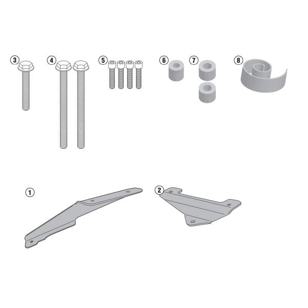 Attacco posteriore bauletto Givi Monolock Suzuki Burgman 125 2006-2013