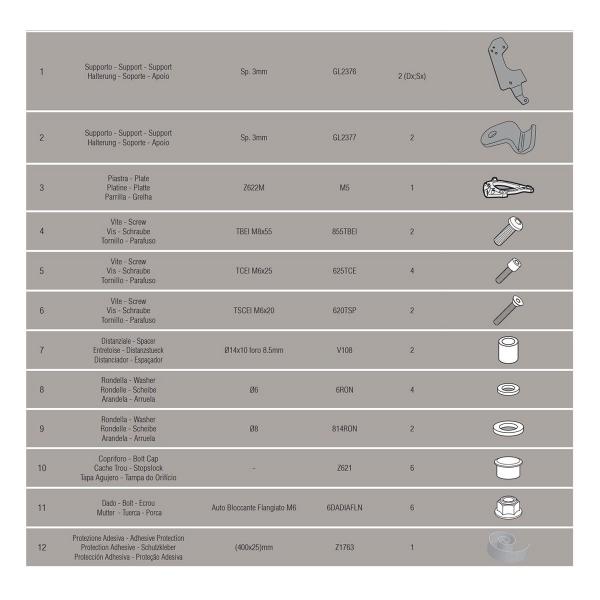 Attacco posteriore bauletto Givi Monokey BMW F800R 2015-2019