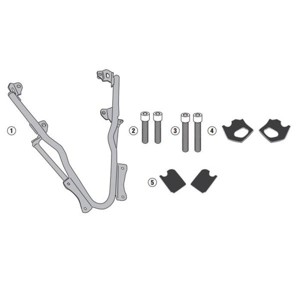 Attacco posteriore bauletto Givi Monokey Monolock BMW C400X 2019-2022