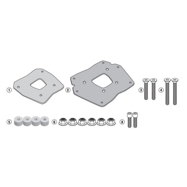 Rear rack Givi top cases Monokey Monolock BMW C400GT 2019-2022