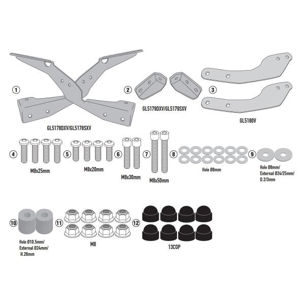 Rear rack Givi top cases Monokey Monolock BMW CE04 2022