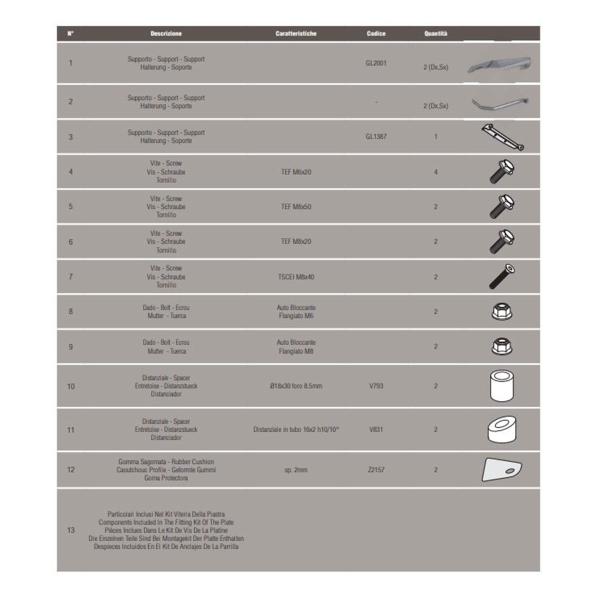 Attacco posteriore bauletto Givi Monolock Piaggio Typhoon 125 2011-2019
