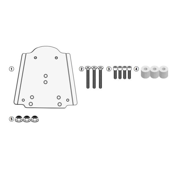 Attacco posteriore bauletto Givi Monolock Piaggio Liberty 125 2002-2008