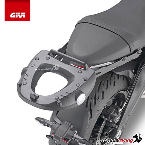 Attacco posteriore bauletto Givi Monokey Monolock Triumph Trident 660 2021-2022
