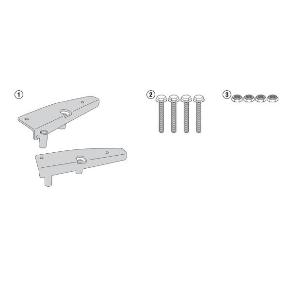 Attacco posteriore bauletto Givi Monolock SYM Symphony ST 125 2015-2020