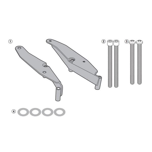Attacco posteriore bauletto Givi Monokey Monolock KTM 1290 Super Adventure R 2017-2020