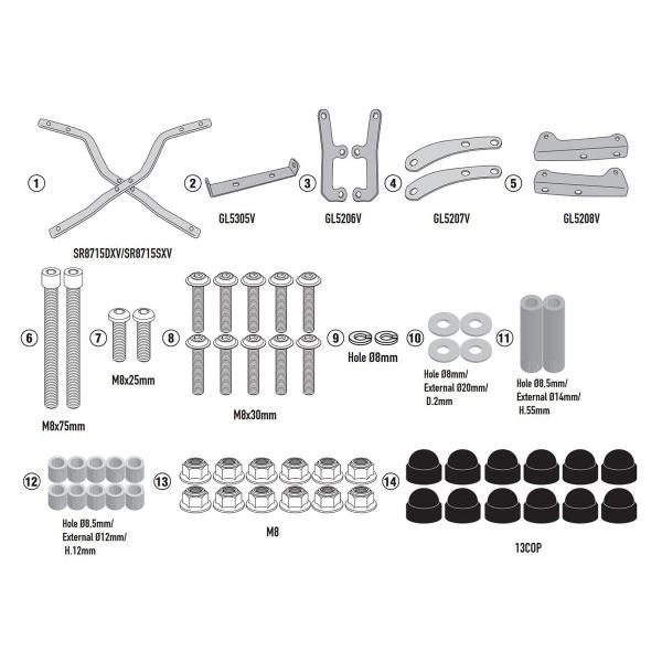 Attacco posteriore bauletto Givi Monolock Benelli Leoncino 125 2022