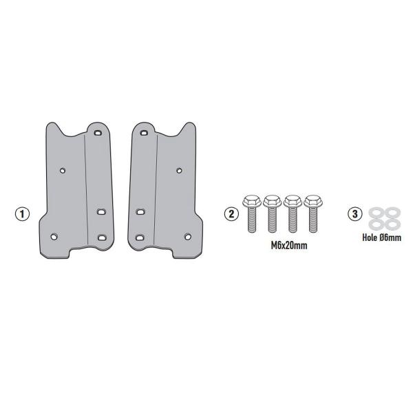 Attacco posteriore bauletto Givi Monokey Monolock Super Soco CPX 2021-2022