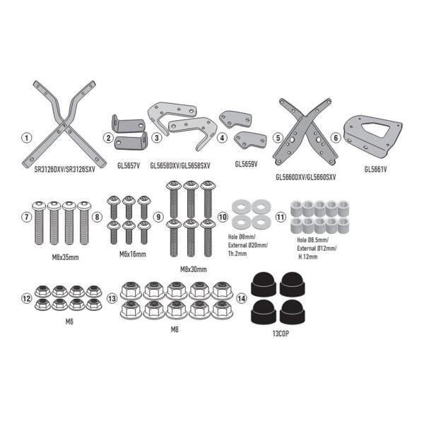 Attacco posteriore bauletto Givi Monolock Voge 350AC 2023-2024