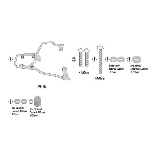 Attacco posteriore bauletto Givi Monolock Sunra Robo-S 2021