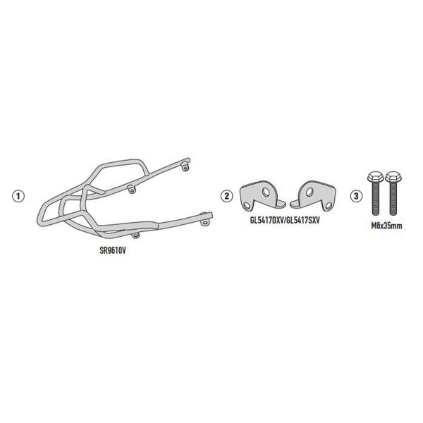 Rear rack Givi top cases Monolock Brixton Cromwell 125 2022