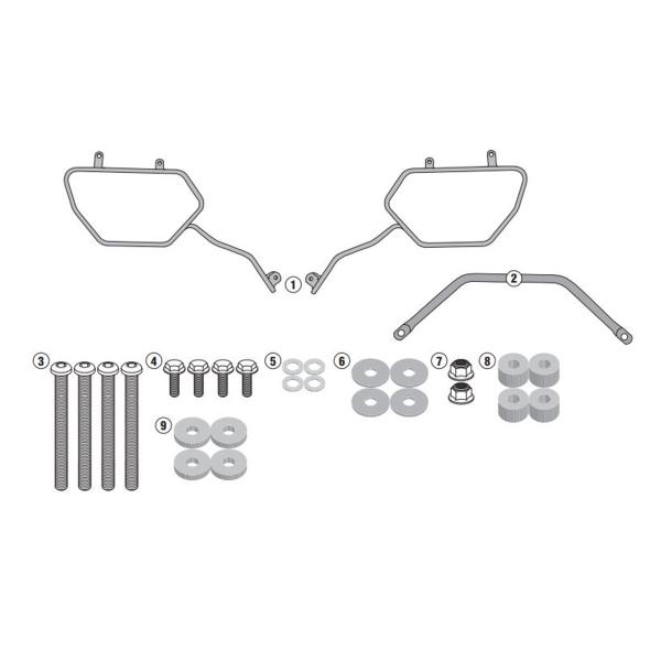Telaietti borse laterali Givi Yamaha MT09 Tracer 2015-2017