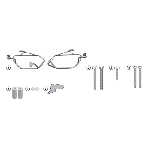 Telaietti borse laterali Givi BMW F800R 2015-2019