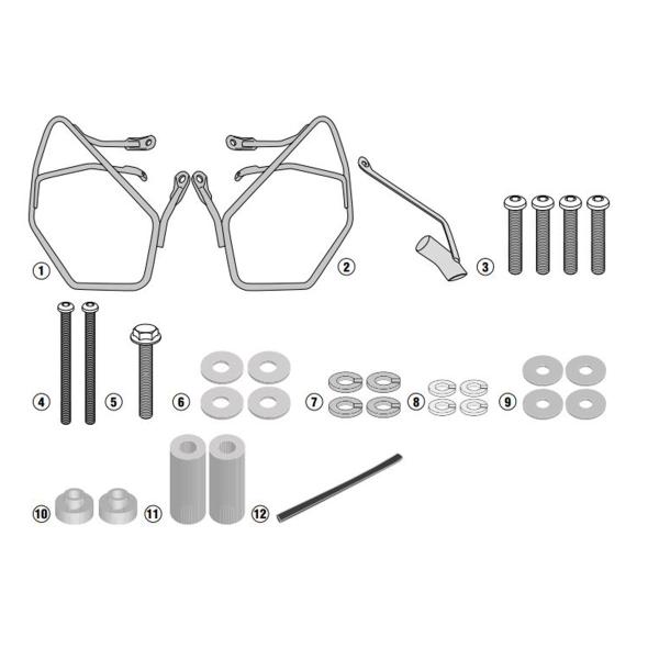 Soft side bag holder Givi KTM Duke 125 2017-2022