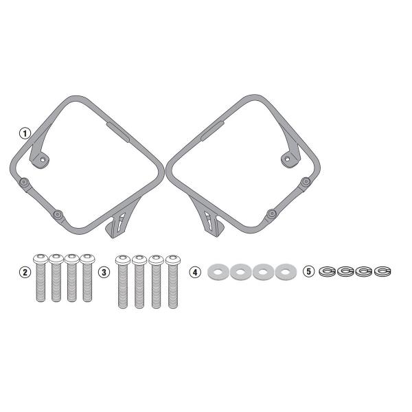 Telaietti borse laterali Givi Honda CMX500 Rebel 2017-2019