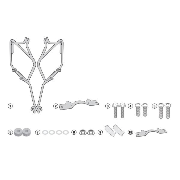 Telaietti borse laterali Givi Yamaha XSR700 2016-2021