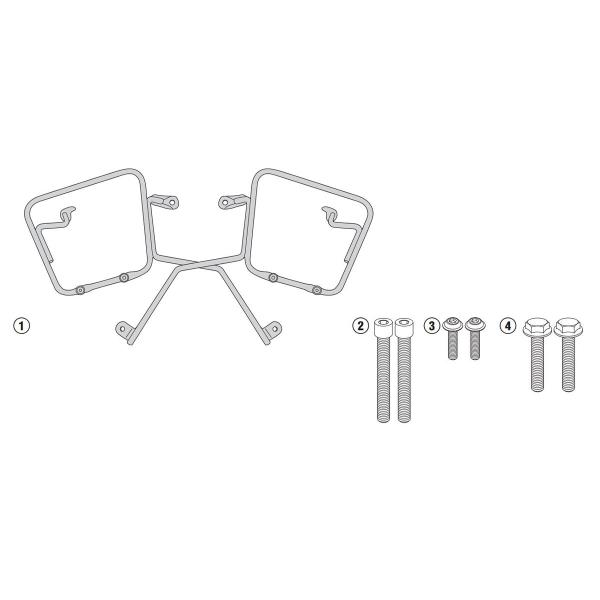 Telaietti borse laterali Givi Triumph Street Twin 900 2016-2022