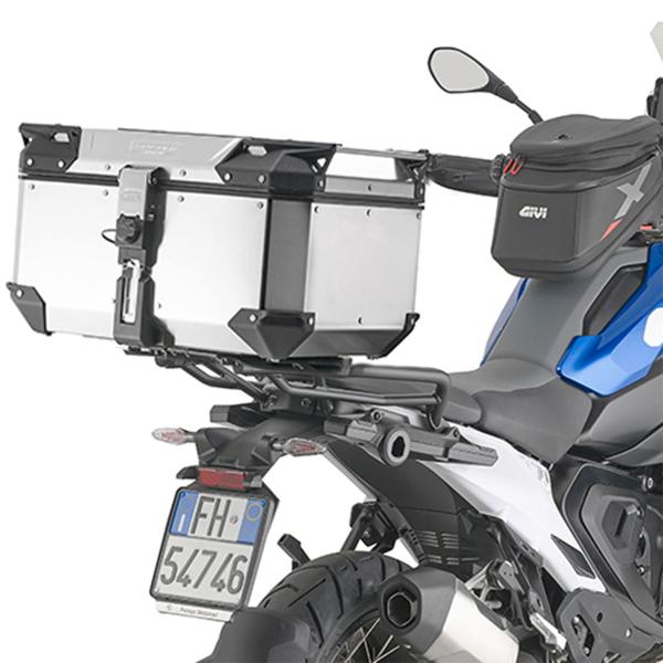 Givi aluminum 58 liter rear top case with brackets and plate BMW R1300GS 2023-2024