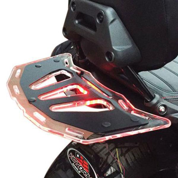 Attacco posteriore portapacchi Isotta Plexy Fume chiaro Can Am Spyder F3 2014-2022
