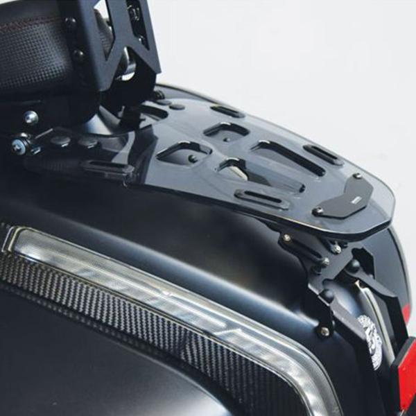 Attacco posteriore portapacchi Isotta Plexy Fume chiaro Moto Guzzi MGX 21 1400 2016-2020