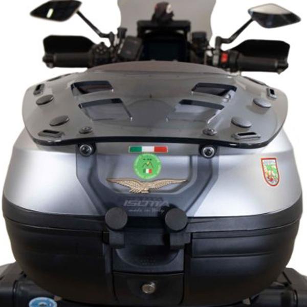 Piastra sopra bauletto Isotta Plexy Fume chiaro Moto Guzzi Mandello S1000 2023-2024